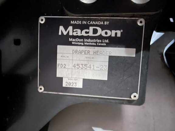 2023 MacDon FD240 Header Combine