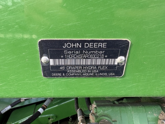 2024 John Deere RD45F Header Combine