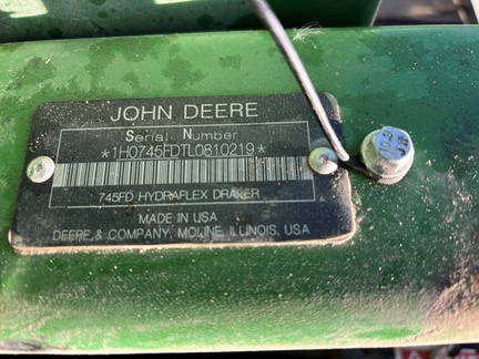 2020 John Deere 745FD Header Combine
