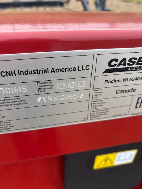 2022 Case IH 3016 Header Pickup