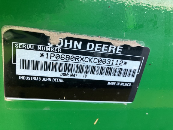 2019 John Deere 6195M Tractor