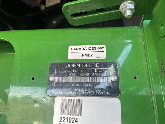 2021 John Deere X9 1100 Combine