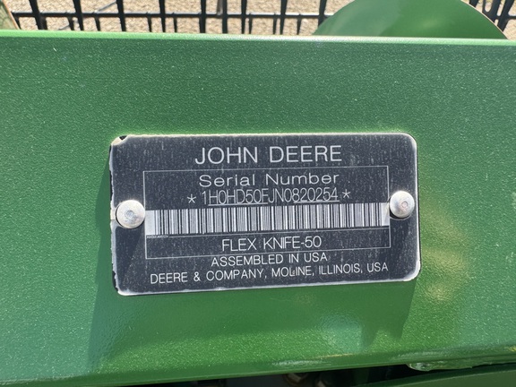 2022 John Deere HD50F Header Combine