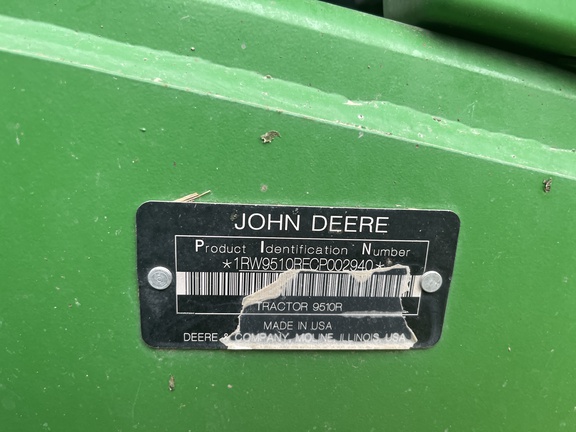 2012 John Deere 9510R Tractor 4WD
