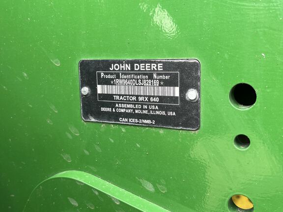 2025 John Deere 9RX 640 Tractor Rubber Track