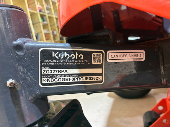 2025 Kubota ZG327RPA Mower/Zero Turn
