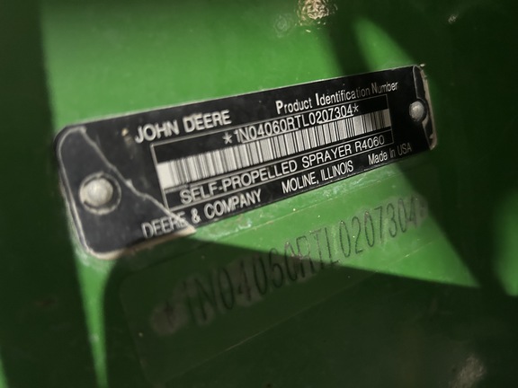 2020 John Deere R4060 Sprayer/High Clearance
