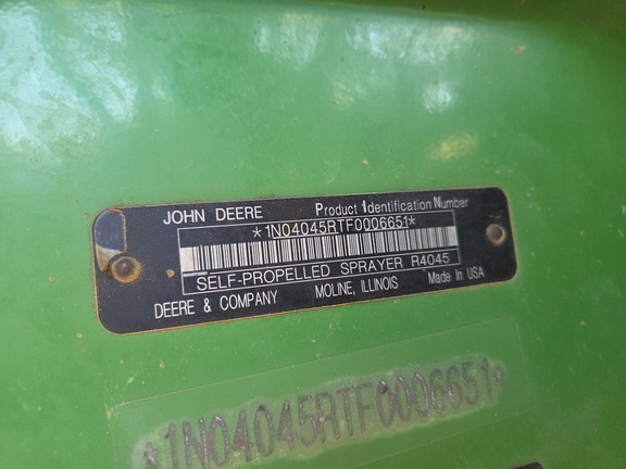 2015 John Deere R4045 Sprayer/High Clearance