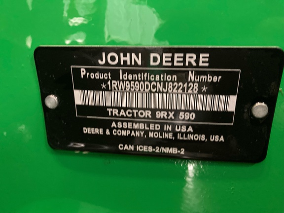 2023 John Deere 9RX 590 Tractor Rubber Track