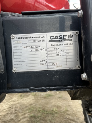 2017 Case 4440 Sprayer/High Clearance