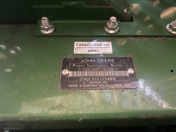 2020 John Deere S790 Combine