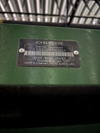 2022 John Deere HD35R Header Combine
