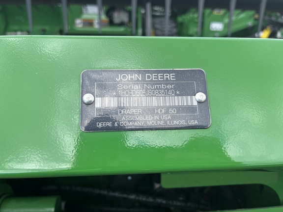 2025 John Deere HDF 50 Header Combine