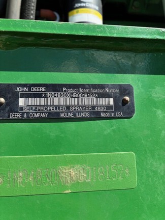 2012 John Deere 4830 Sprayer/High Clearance
