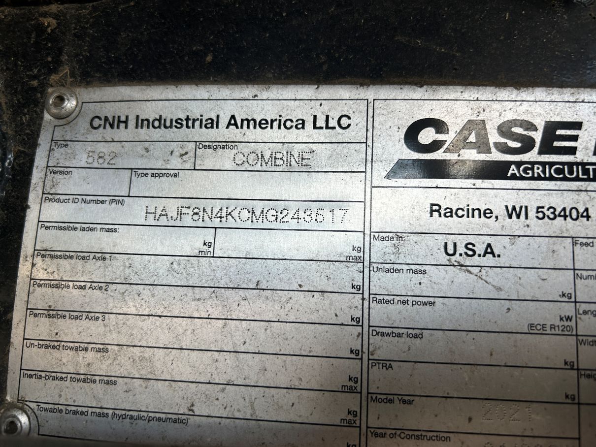 2021 Case IH 8250 Combine