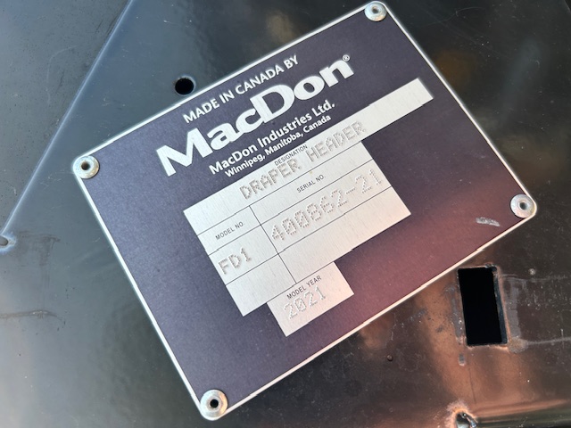 2021 MacDon FD140 Header Draper Flex
