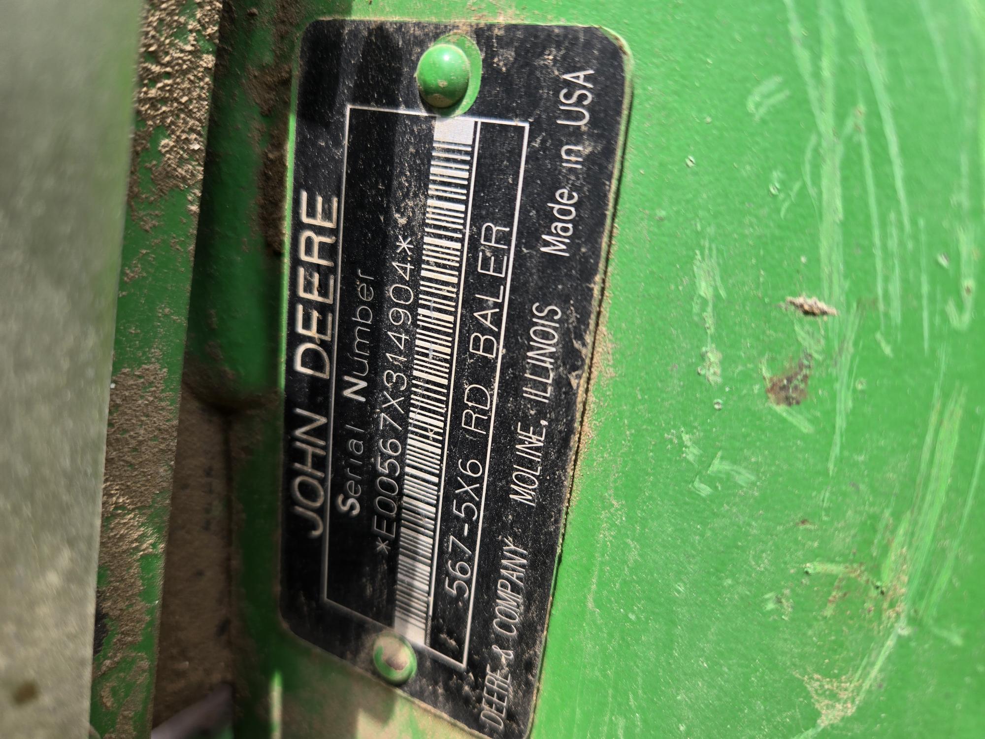 2005 John Deere 567 Baler/Round