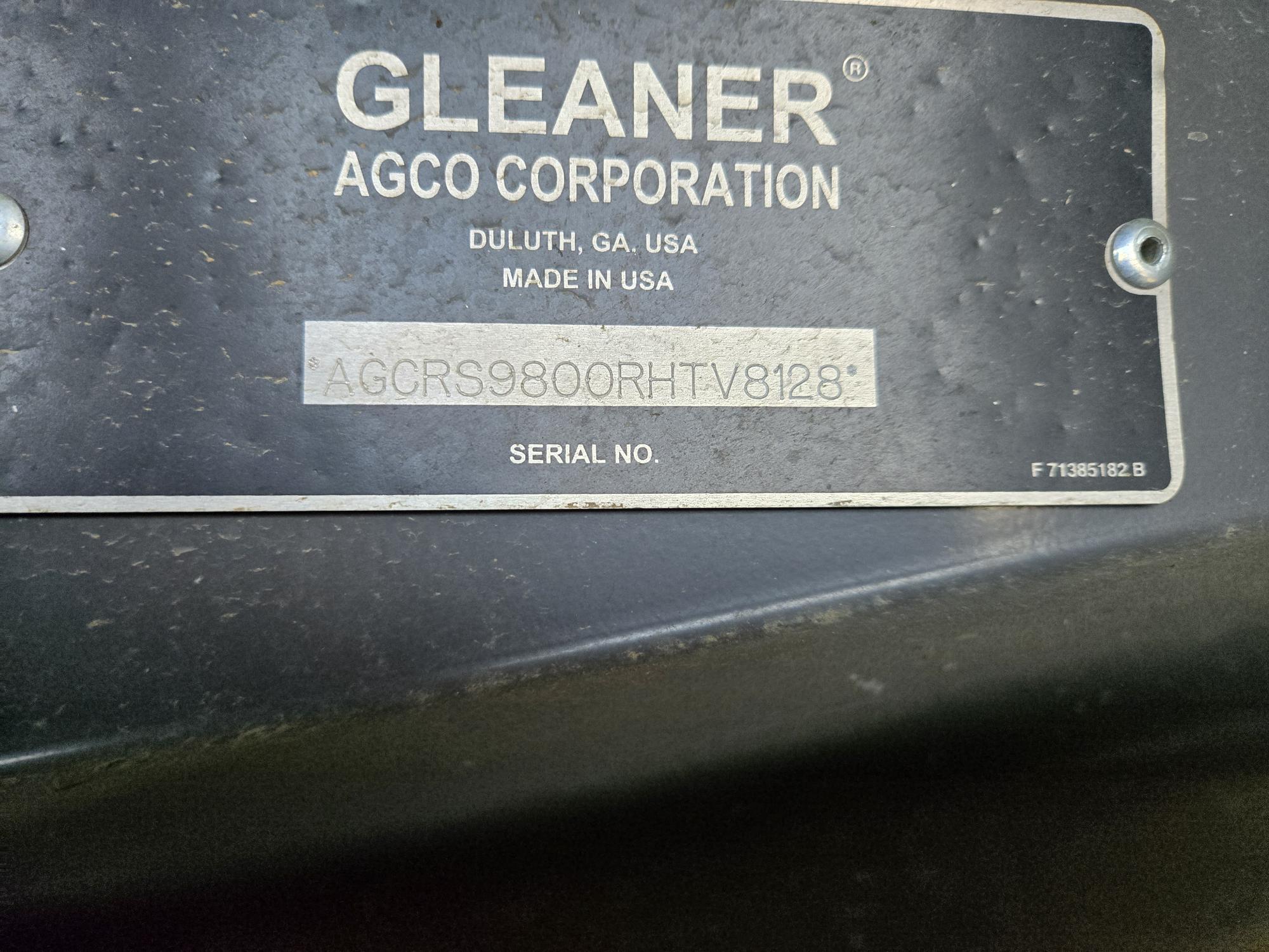 2024 AGCO Gleaner S98 Combine