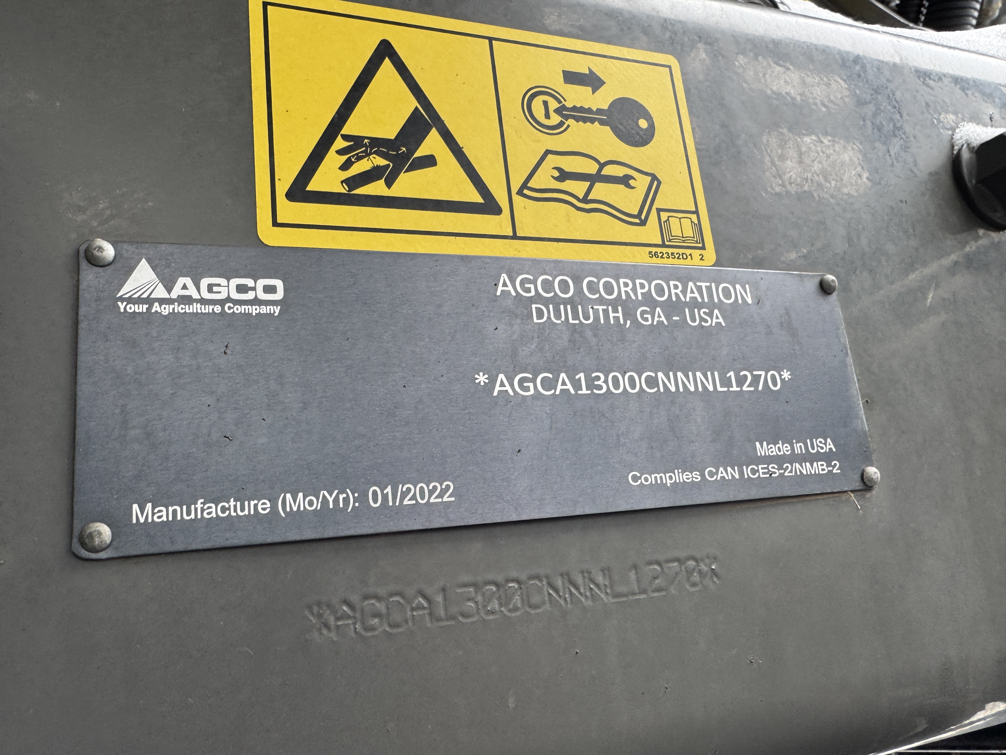 2022 RoGator RG1300C Sprayer/High Clearance