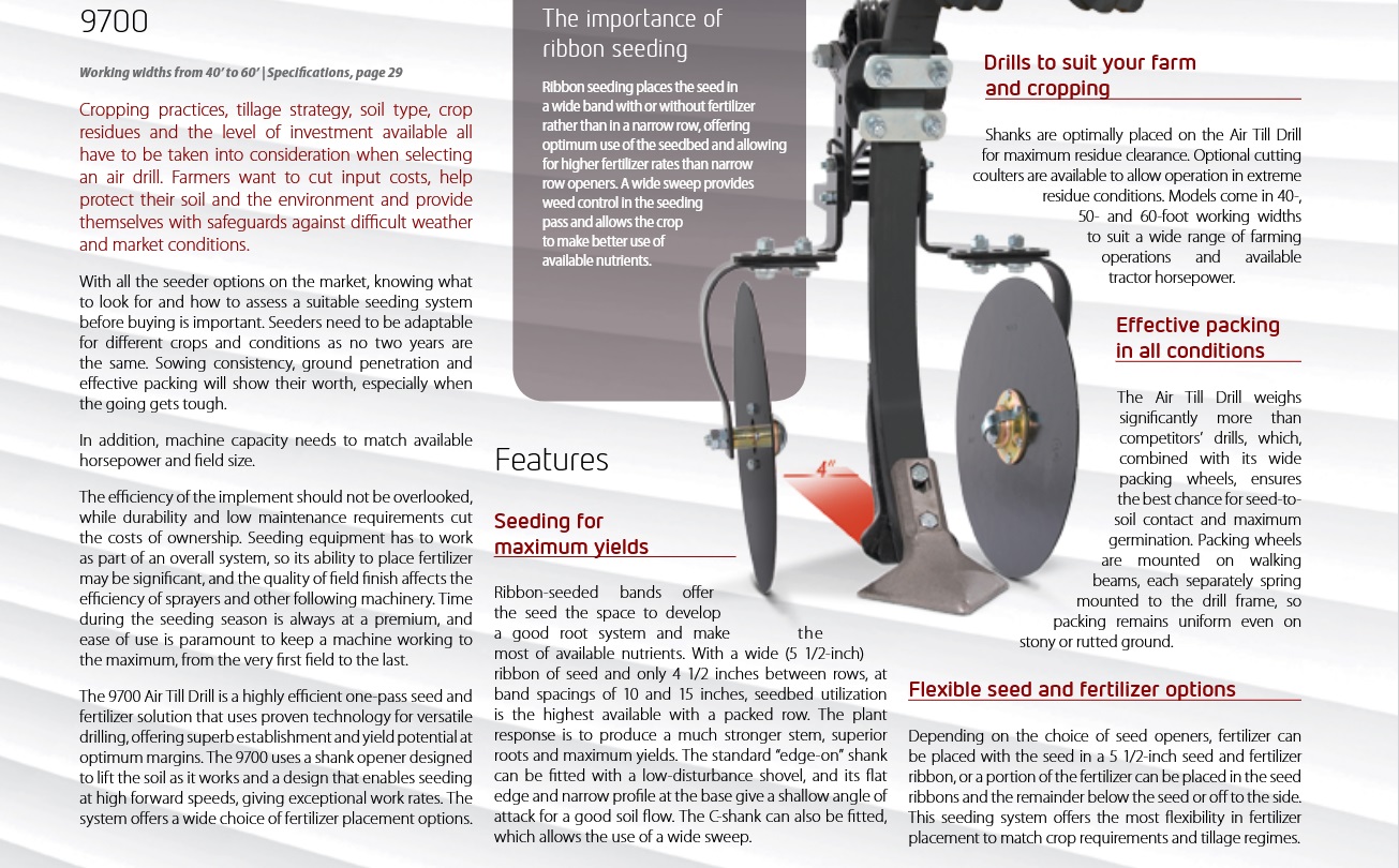 2018 Sunflower 9750 Air Drill