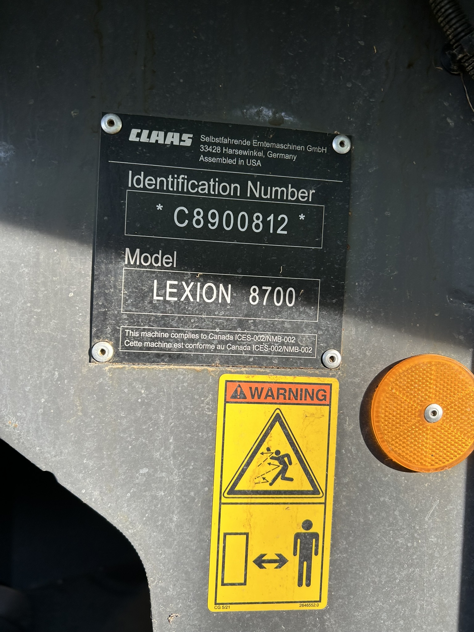 2022 CLAAS 8700 Combine