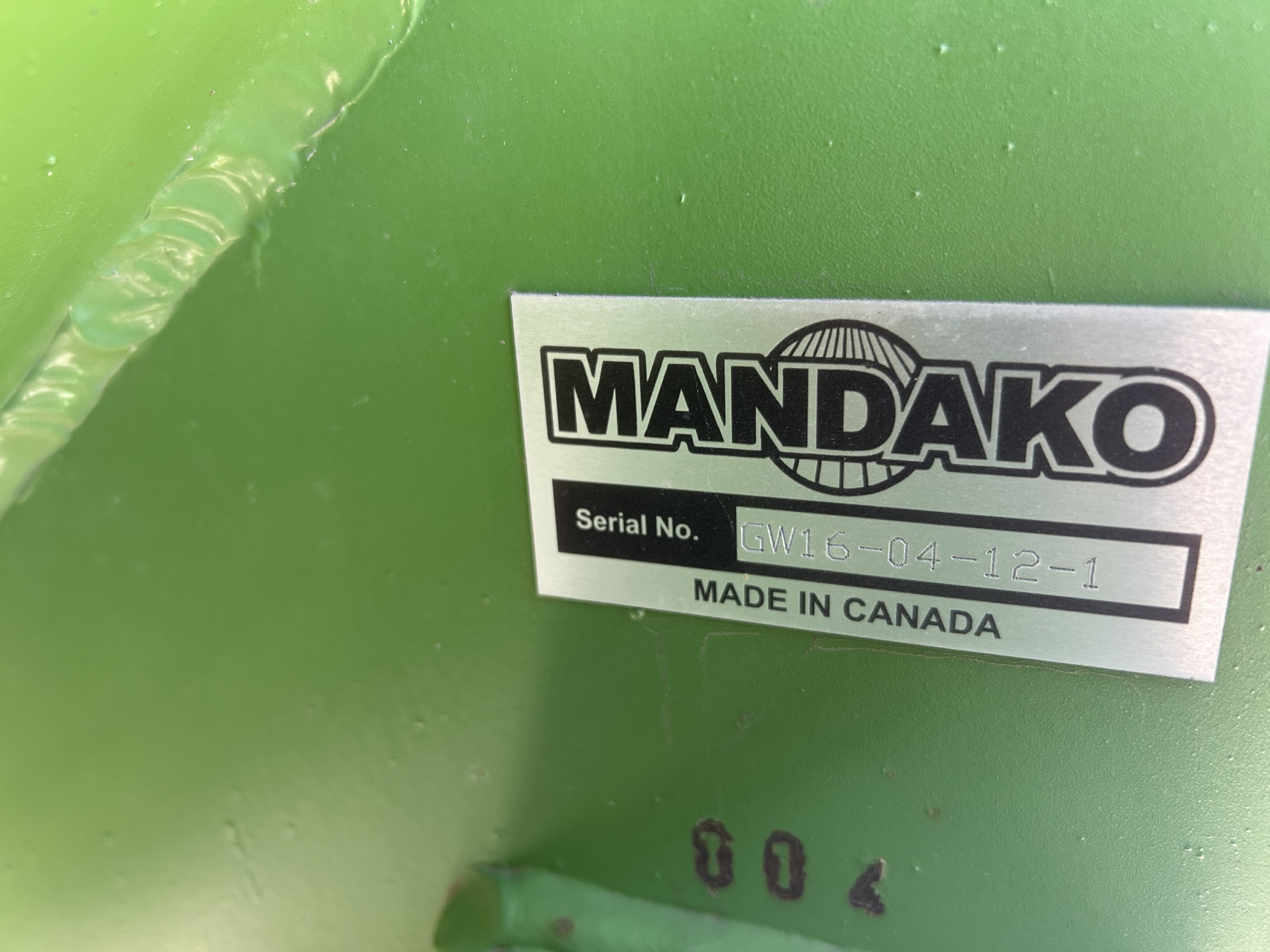 2016 Mandako 1200 Grain Cart