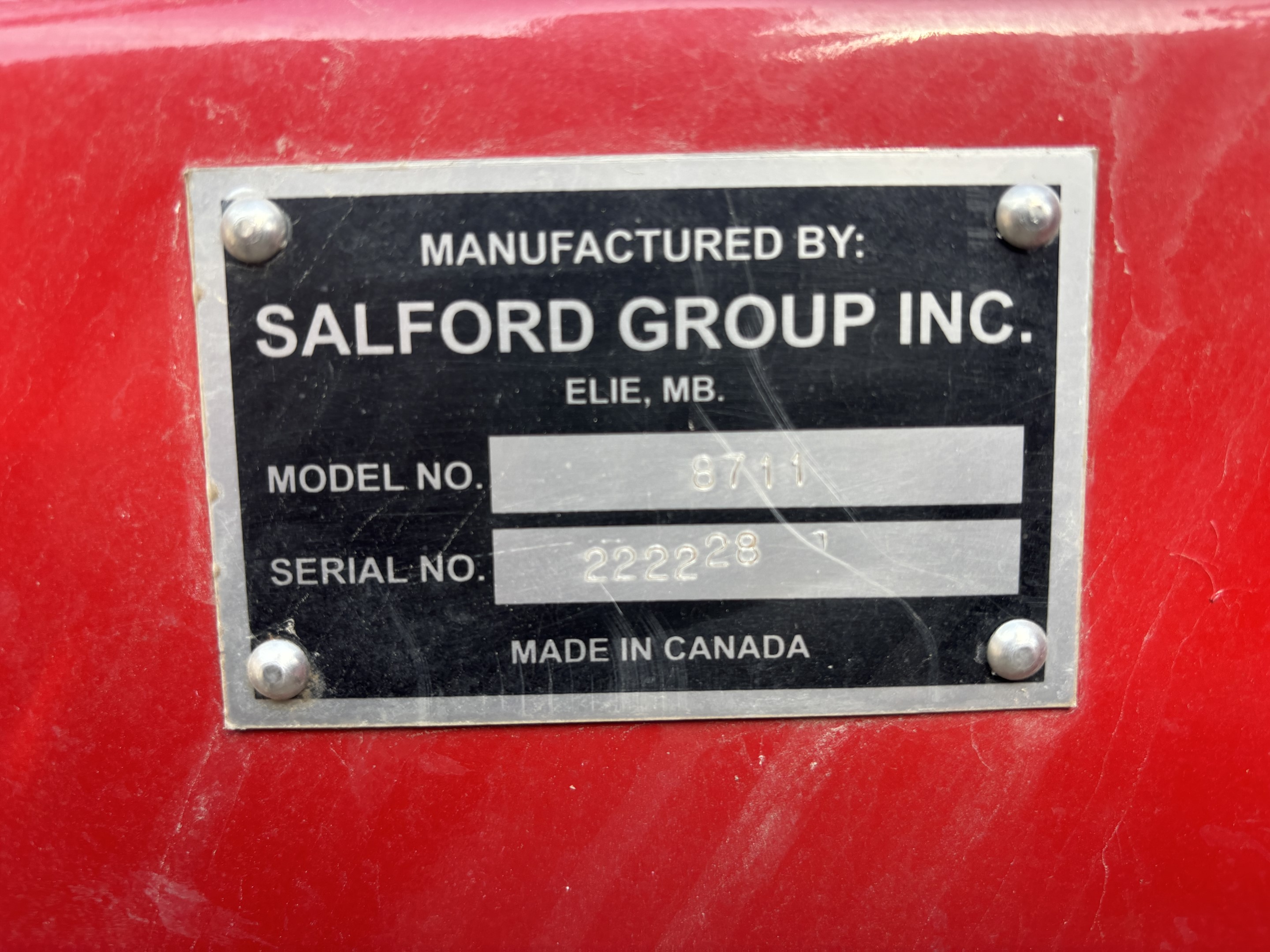 2023 Salford VALMAR 8711 Fertilizer Spreader