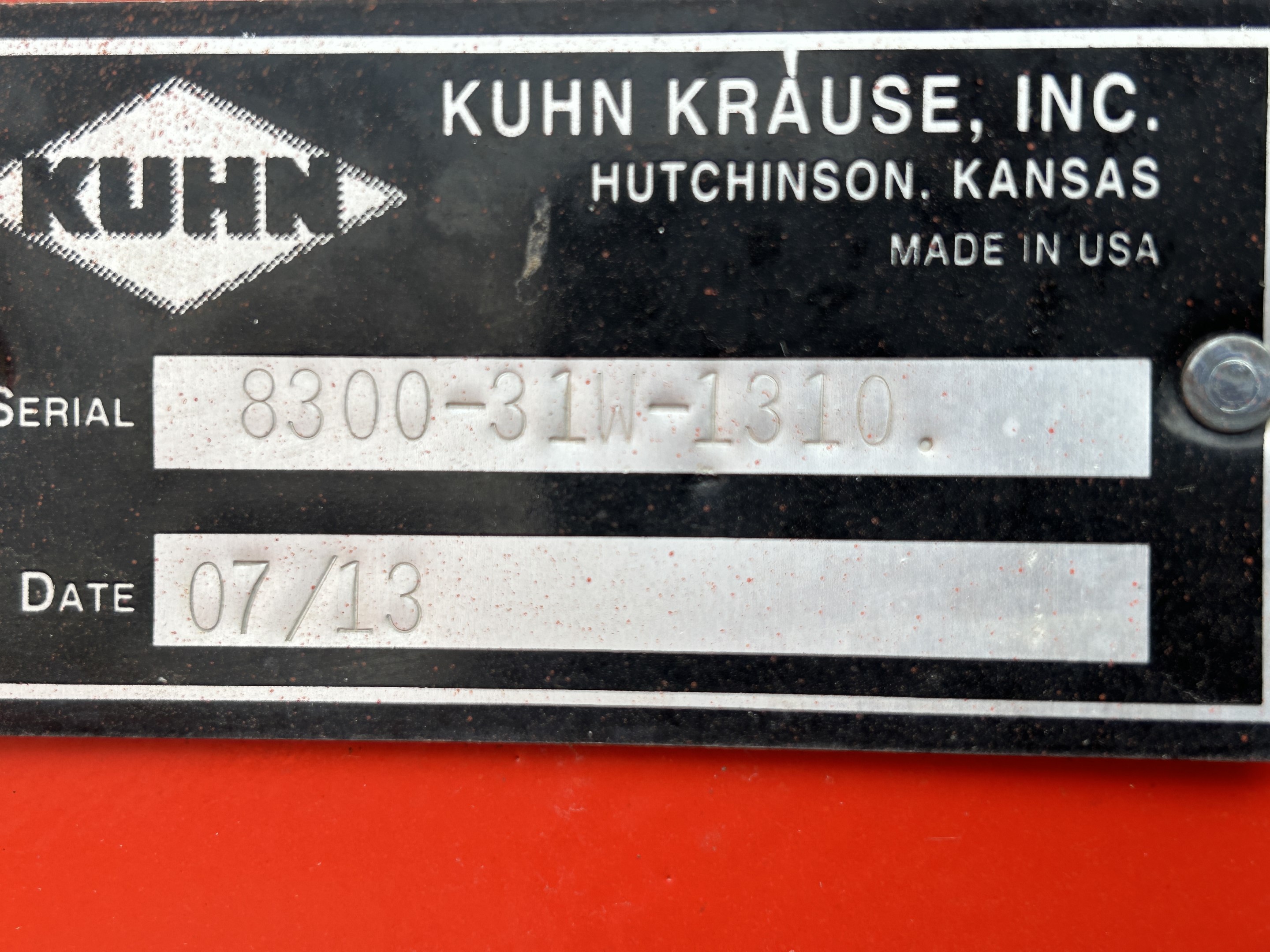 2013 Kuhn 8300 Disk