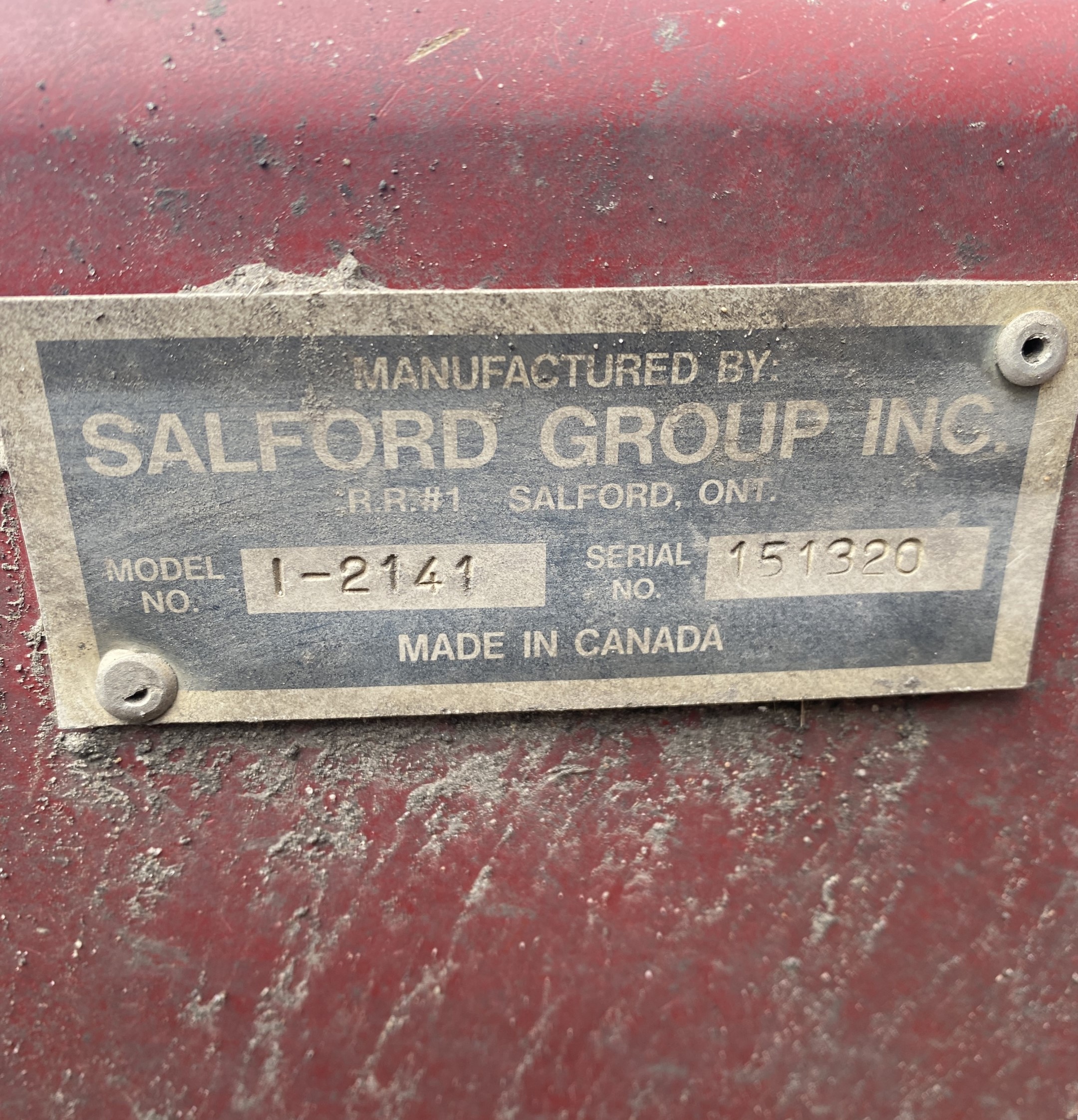 2015 Salford 2141 Vertical Tillage