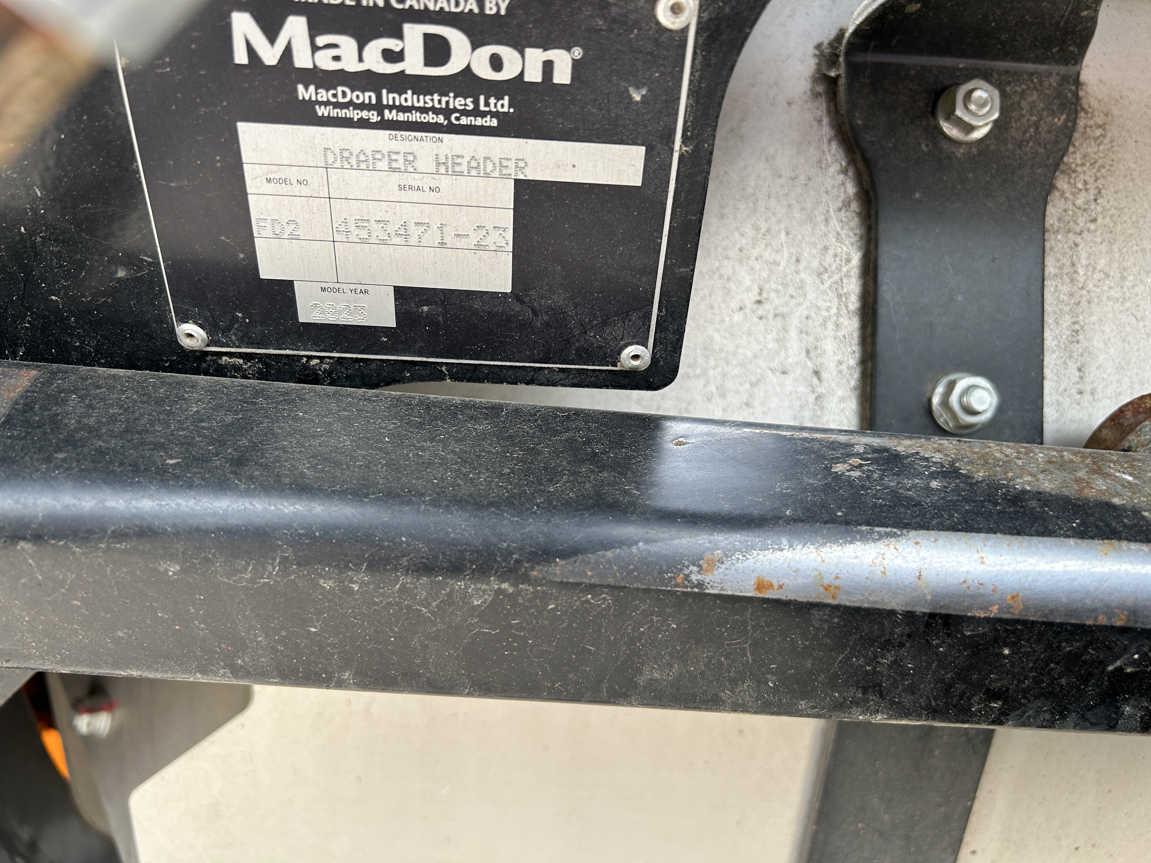 2023 MacDon FD240 Header Draper Flex