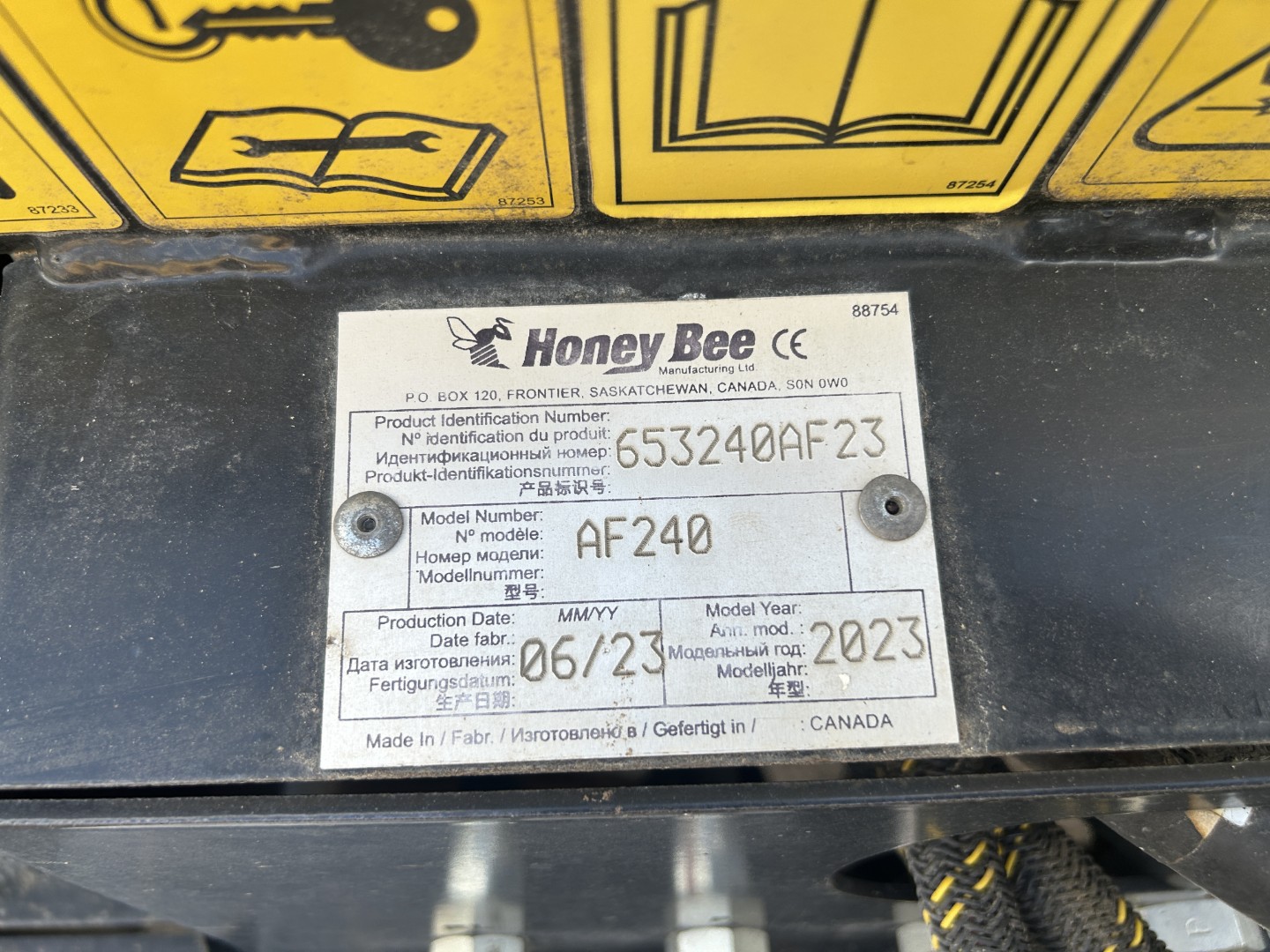 2023 Honey Bee AF240 Header Draper Flex