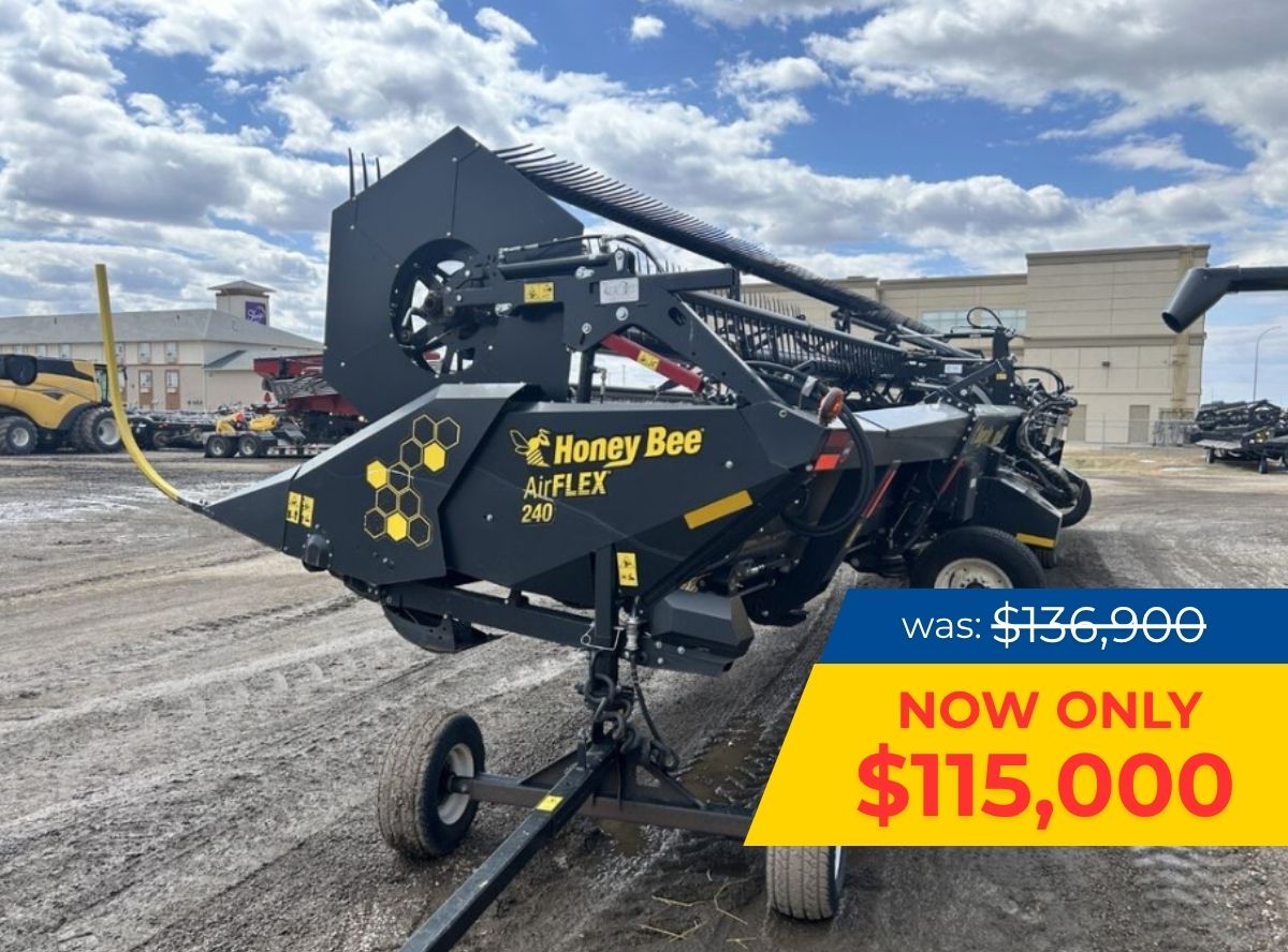 2023 Honey Bee AF240 Header Draper Flex
