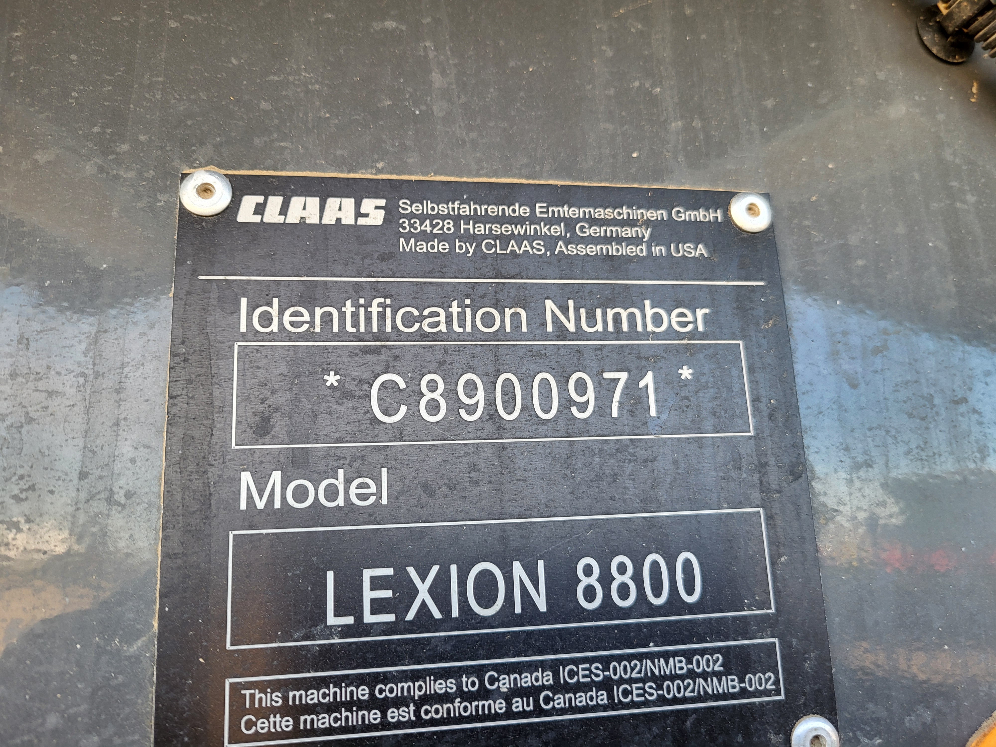 2022 CLAAS 8800TT Combine