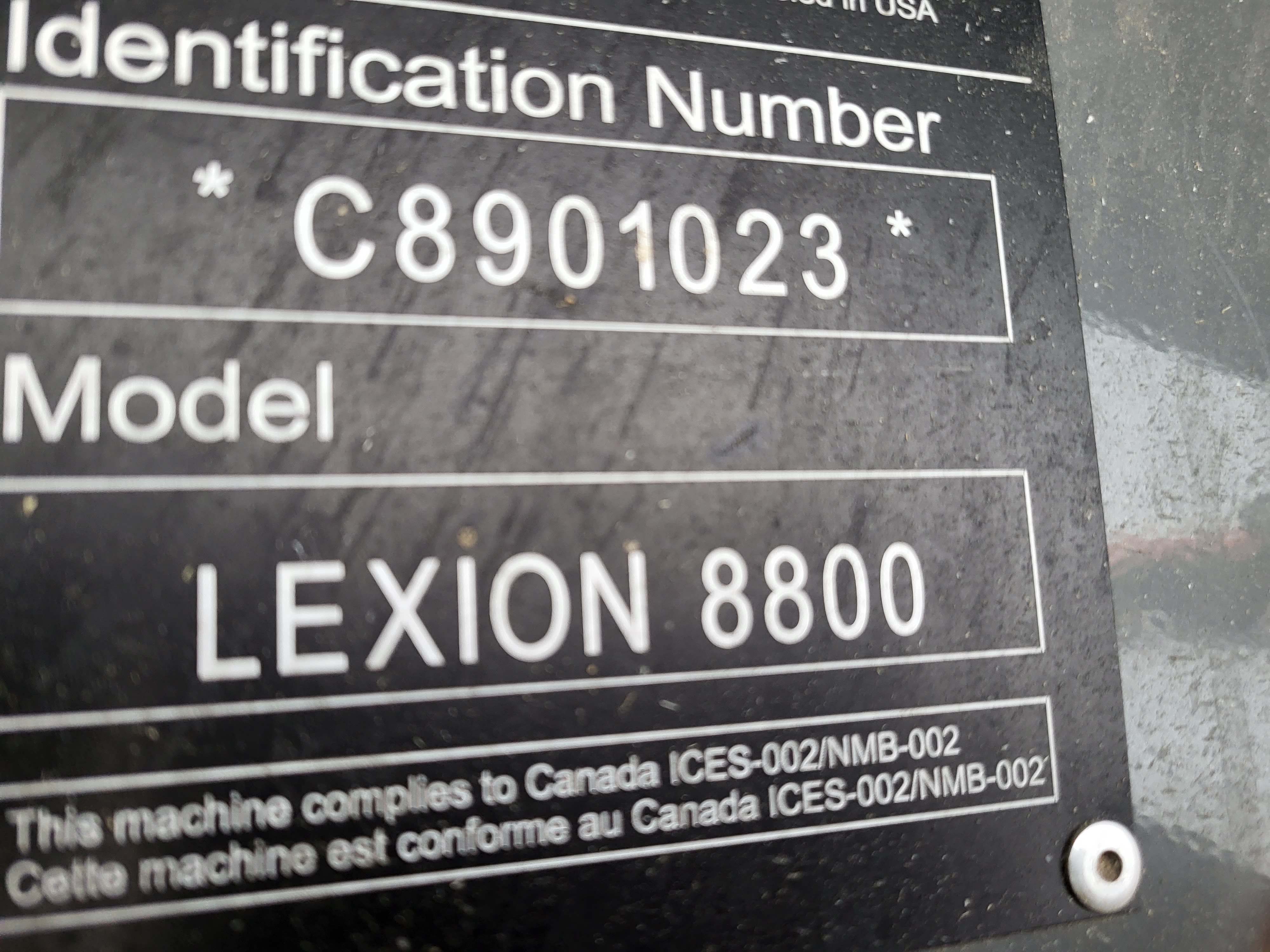 2022 CLAAS 8800TT Combine