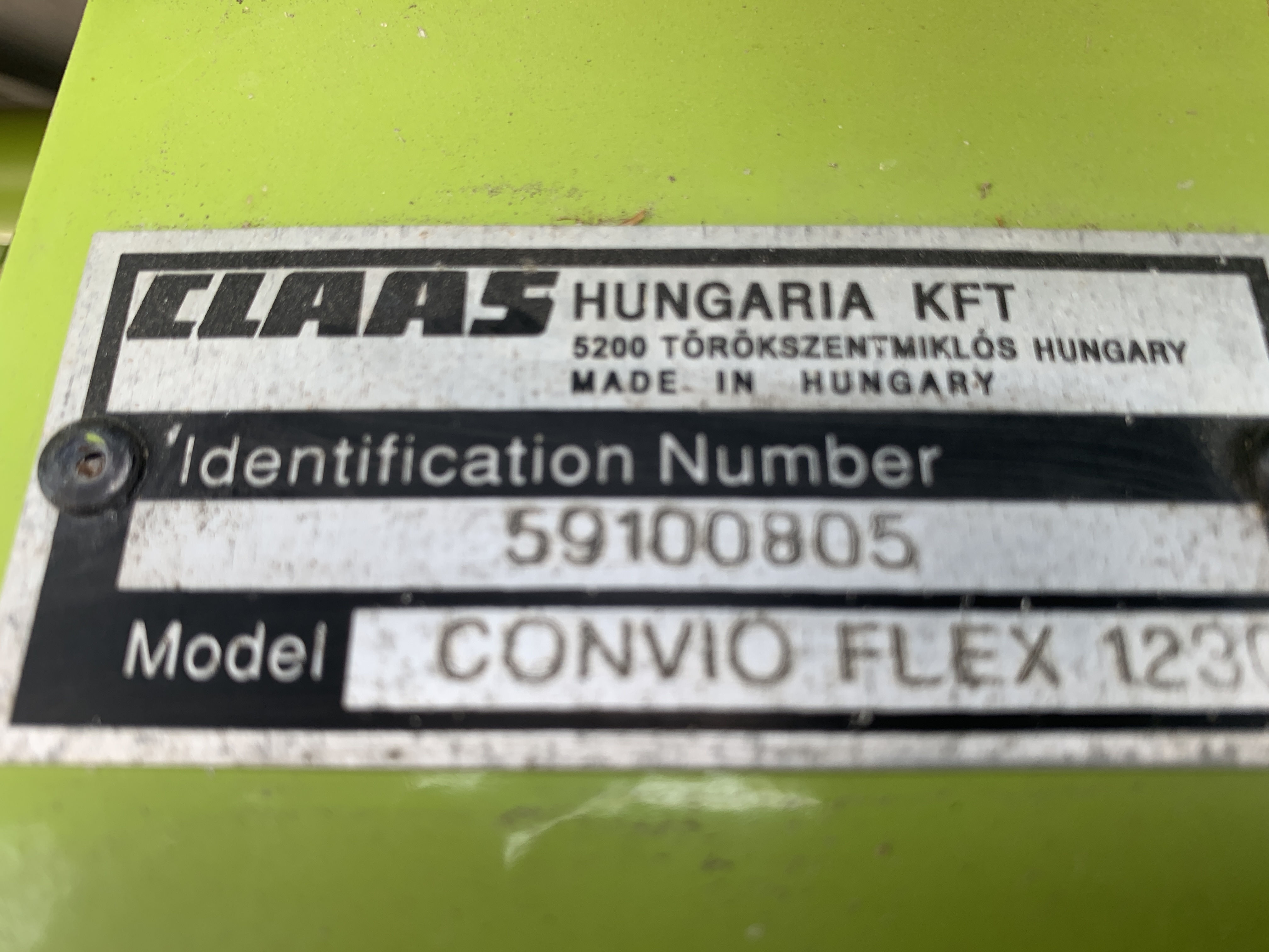 2022 CLAAS Convio 1230 Header Combine