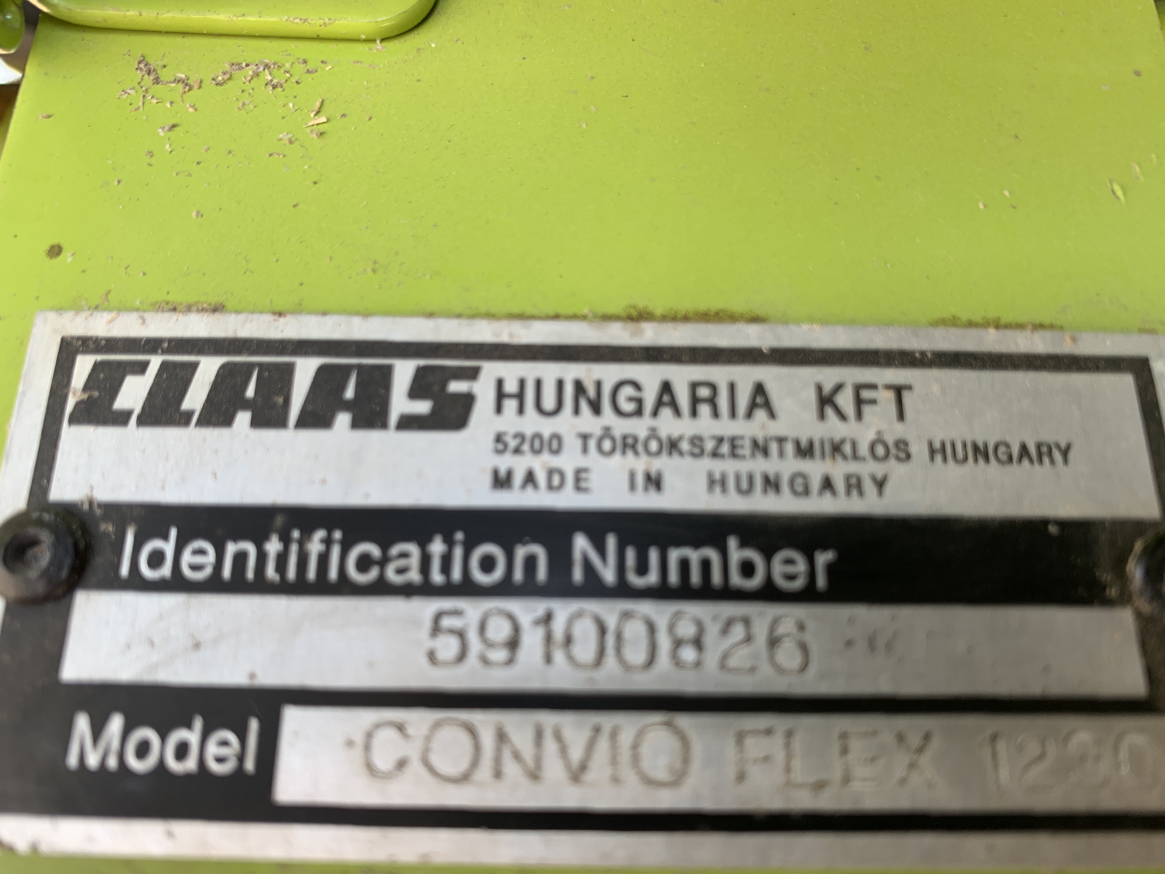 2022 CLAAS Convio 1230 Header Combine