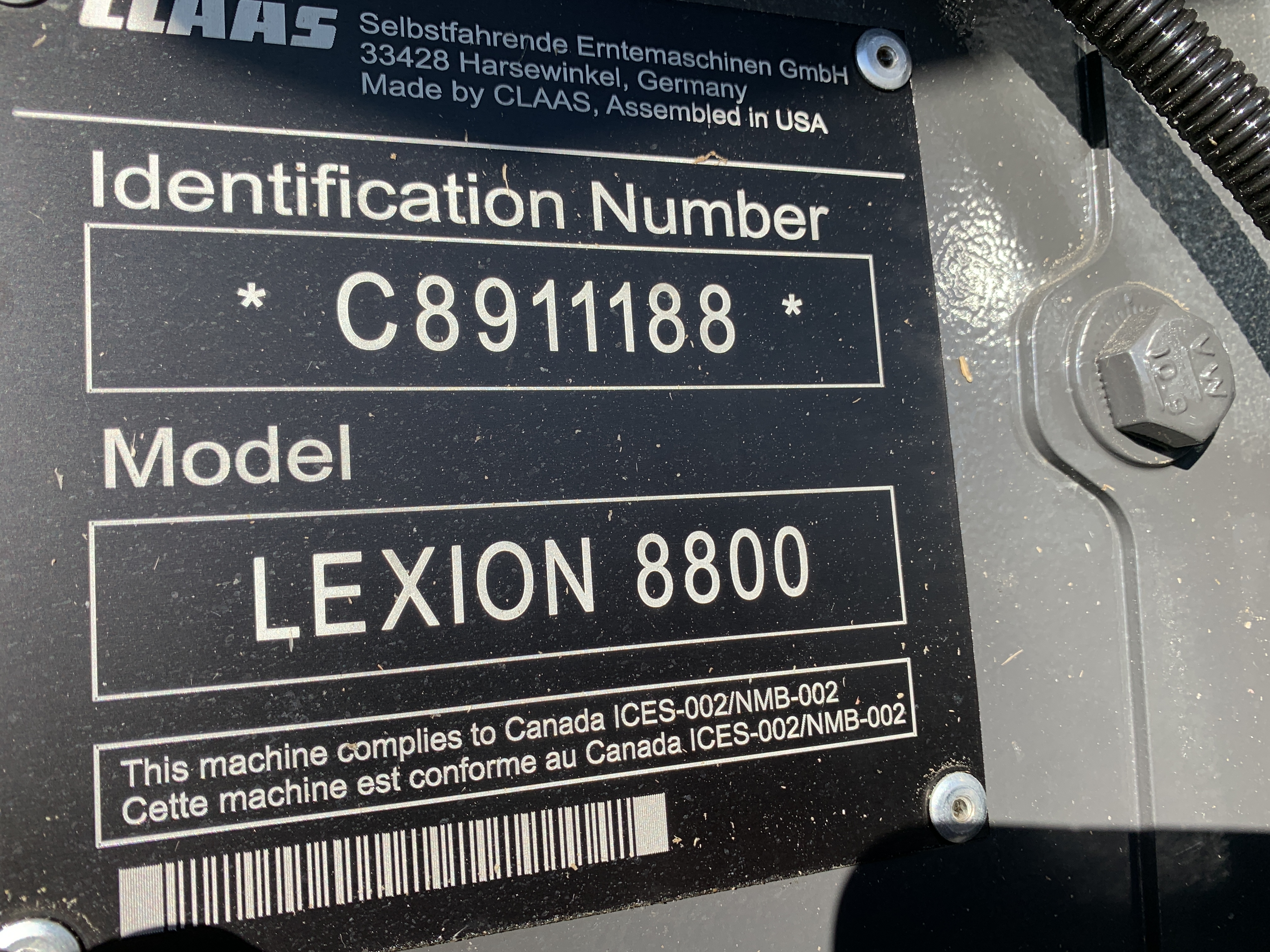 2025 CLAAS 8800TT Combine