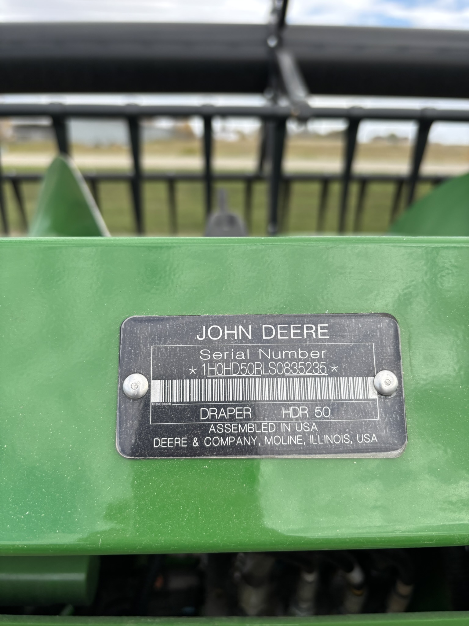 2025 John Deere HDR 50 Header Draper Flex