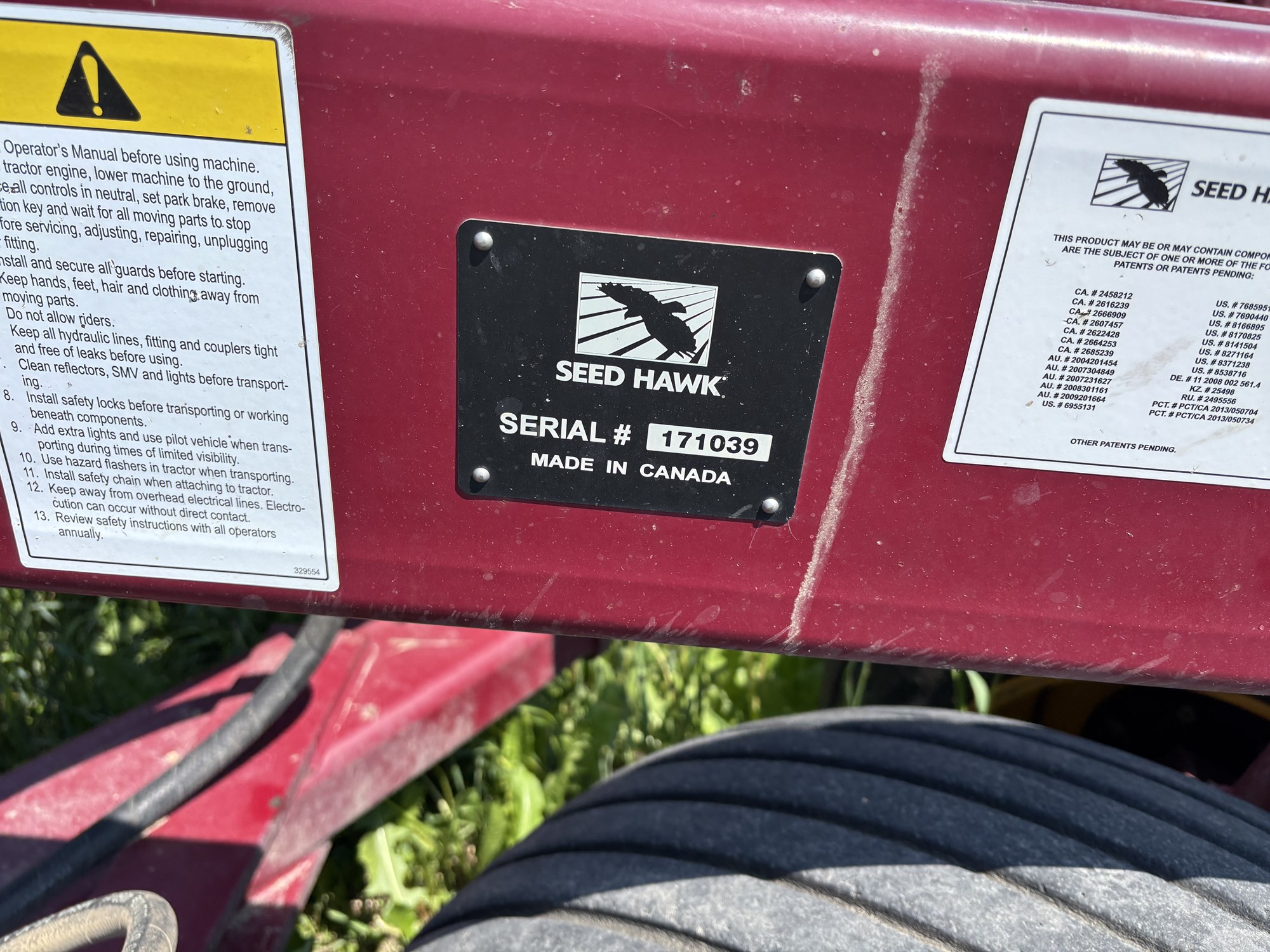 2017 Seed Hawk 8412 & 980 Air Drill