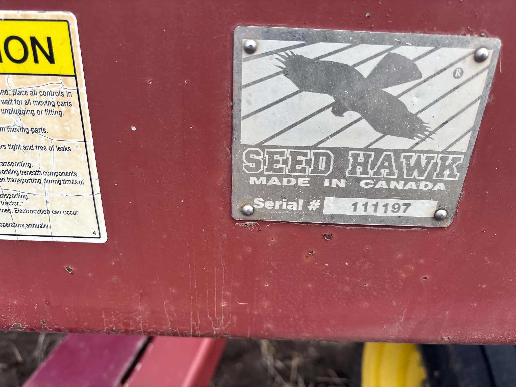 2011 Seed Hawk 5012 & 500 Air Drill