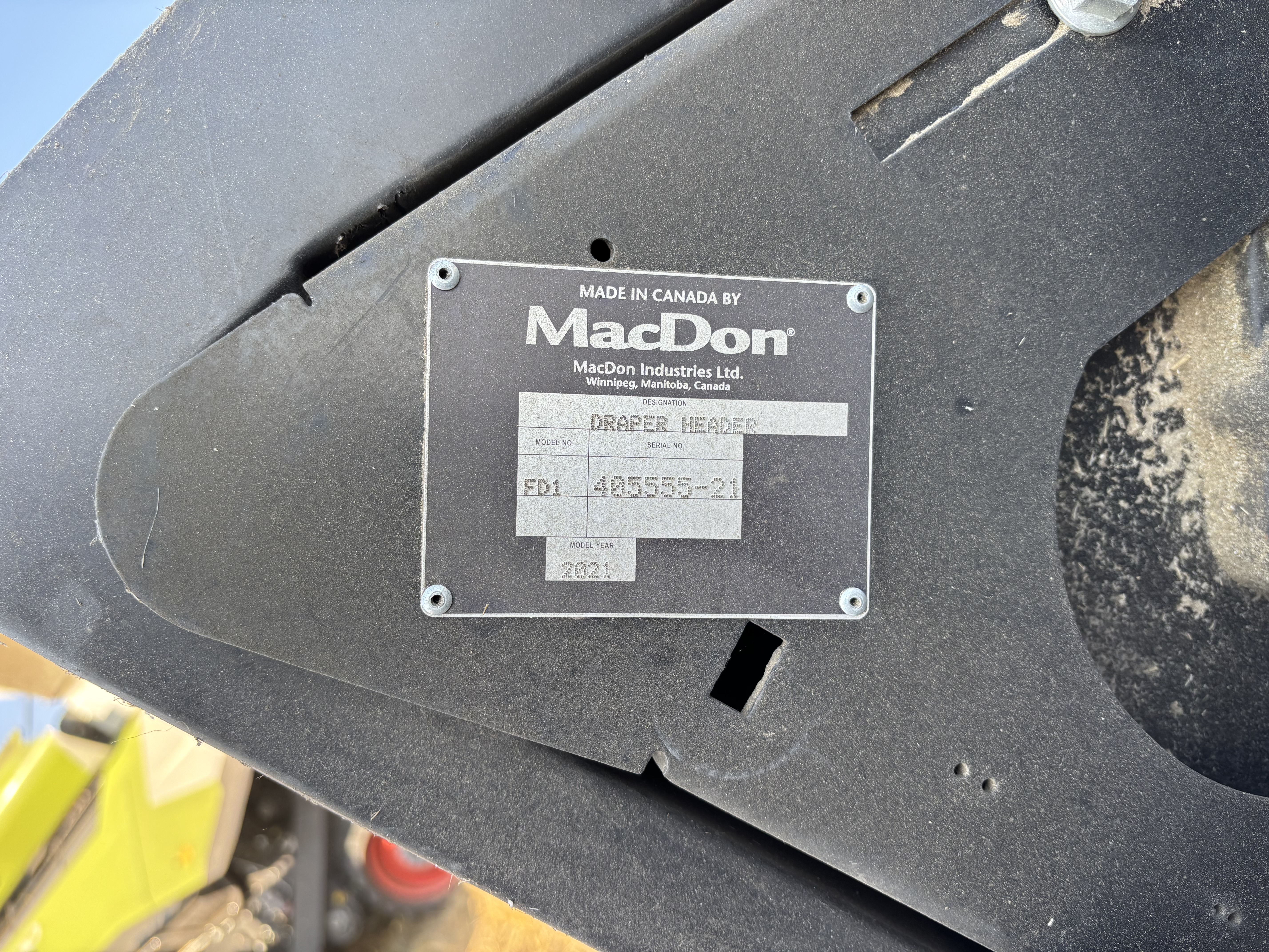 2021 MacDon FD145 Header Draper Flex