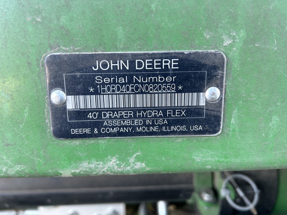 2022 John Deere RD40F Header Combine