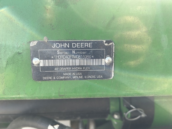 2022 John Deere RD40F Header Combine