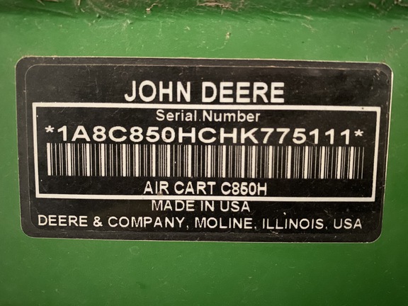 2017 John Deere C850 Air Seeder