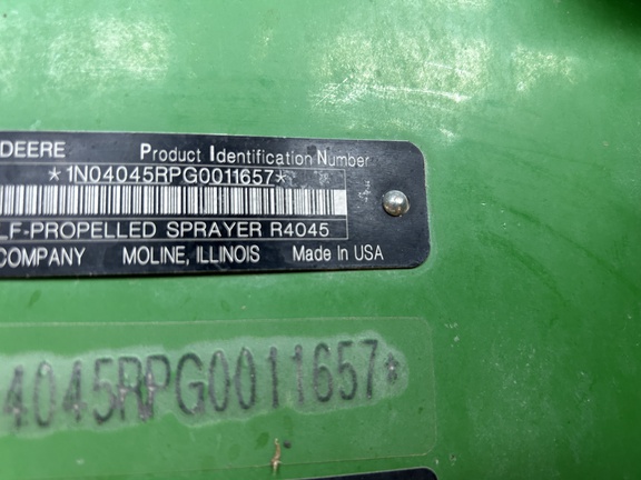 2016 John Deere R4045 Sprayer/High Clearance