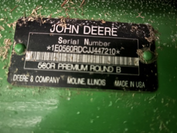 2018 John Deere 560R Baler/Round