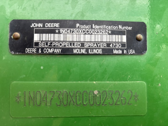 2013 John Deere 4730 Sprayer/High Clearance