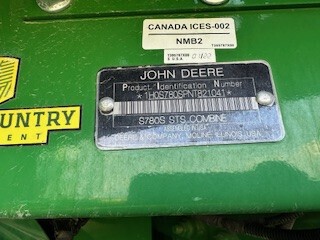 2022 John Deere S780 Combine