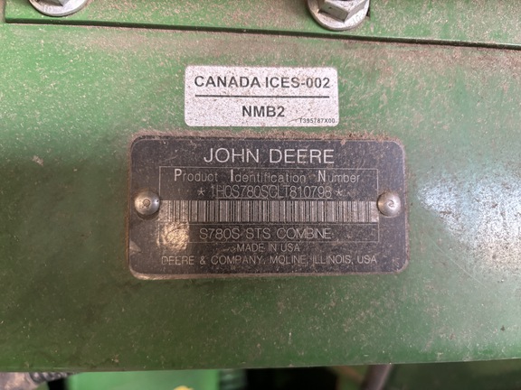 2020 John Deere S780 Combine