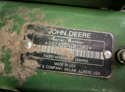 2020 John Deere 740FD Header Combine